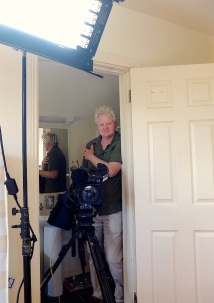 Cormac the camerman in the shower...