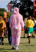 People dress up. There were loads of onesies...