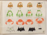 Dummy art for The Drawing Book of Animals (1970). A 'dummy' is what is presented to an editor to show what the book will look like. The actual art for this book was created using 4-colour pre-seperation process.